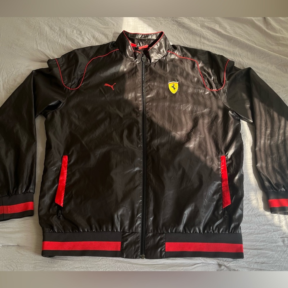 Puma X Scuderia Ferrari RACING Track Jacket Mens XL Full Zip